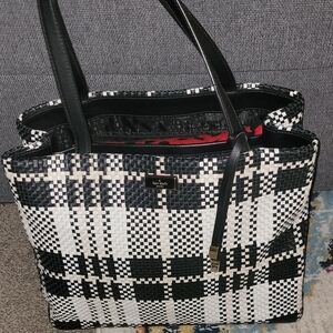 Kate Spade Black and White Checkered Women's Bag